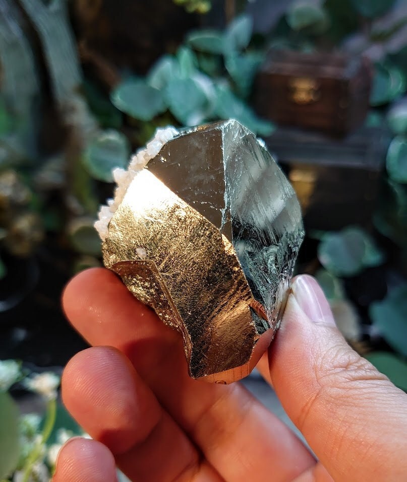 272g Beautiful Pyrite "Fool's Gold" Cluster with Quartz from Huanzala Mine, Peru, for Collection / Home and Altar Decor / Gifting