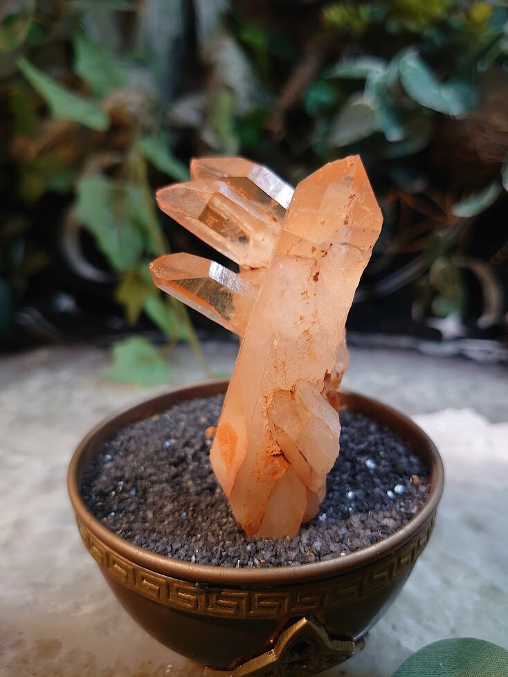 104.2g Beautiful Tangerine Quartz Cluster from Morocco / Sunfire Quartz for Altar and Home Decor / Energy Work / Reiki / ISH#017