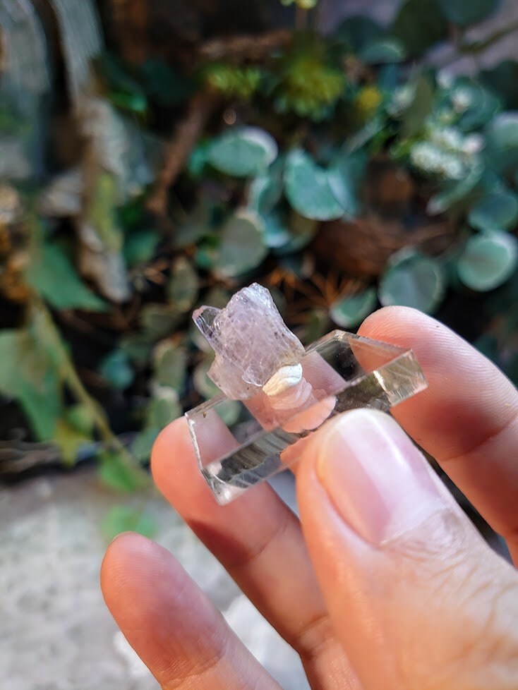 6.15ct Pink Mangano Axinite Gemstone Blade from Merelani Hills, Tanzania for Unique Collection / Rare Specimen / Small Sized