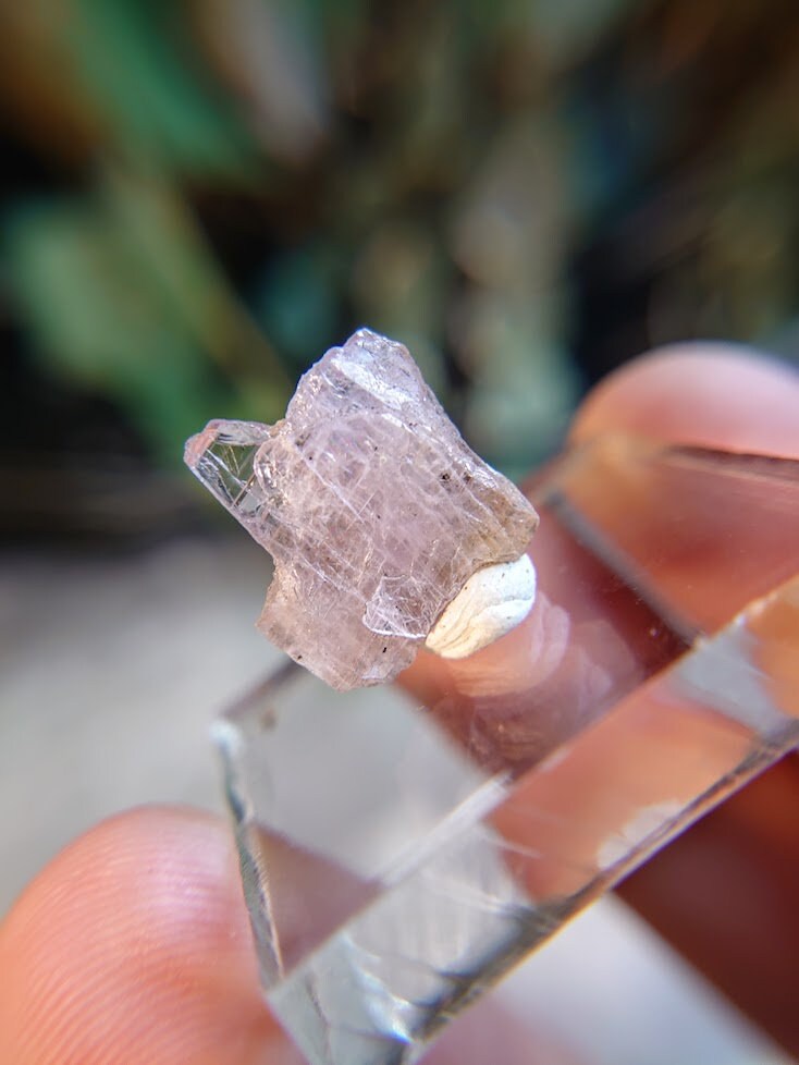 6.15ct Pink Mangano Axinite Gemstone Blade from Merelani Hills, Tanzania for Unique Collection / Rare Specimen / Small Sized