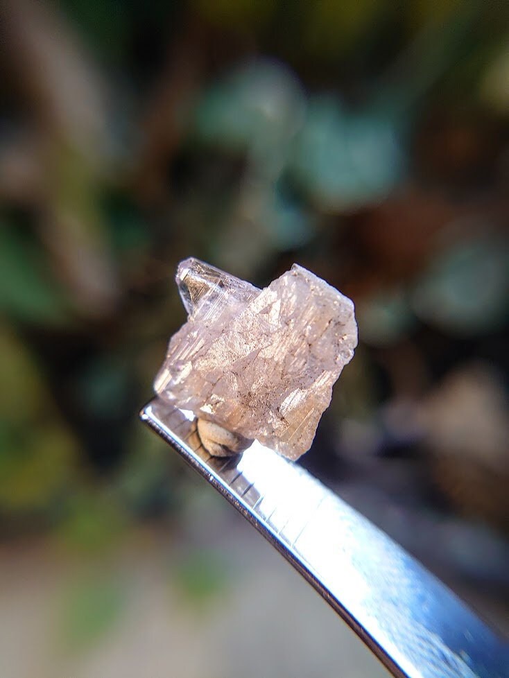 6.15ct Pink Mangano Axinite Gemstone Blade from Merelani Hills, Tanzania for Unique Collection / Rare Specimen / Small Sized