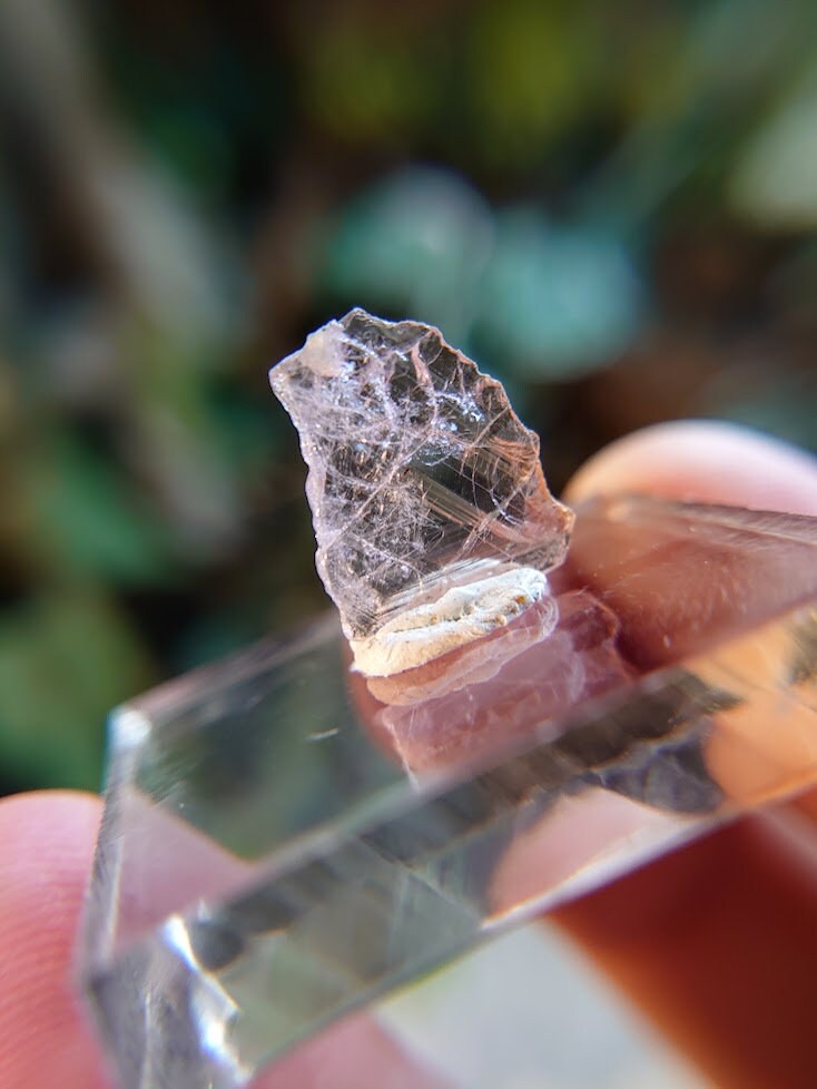 2.85ct Pink Mangano Axinite Gemstone Blade from Merelani Hills, Tanzania for Unique Collection / Rare Specimen / Small Sized