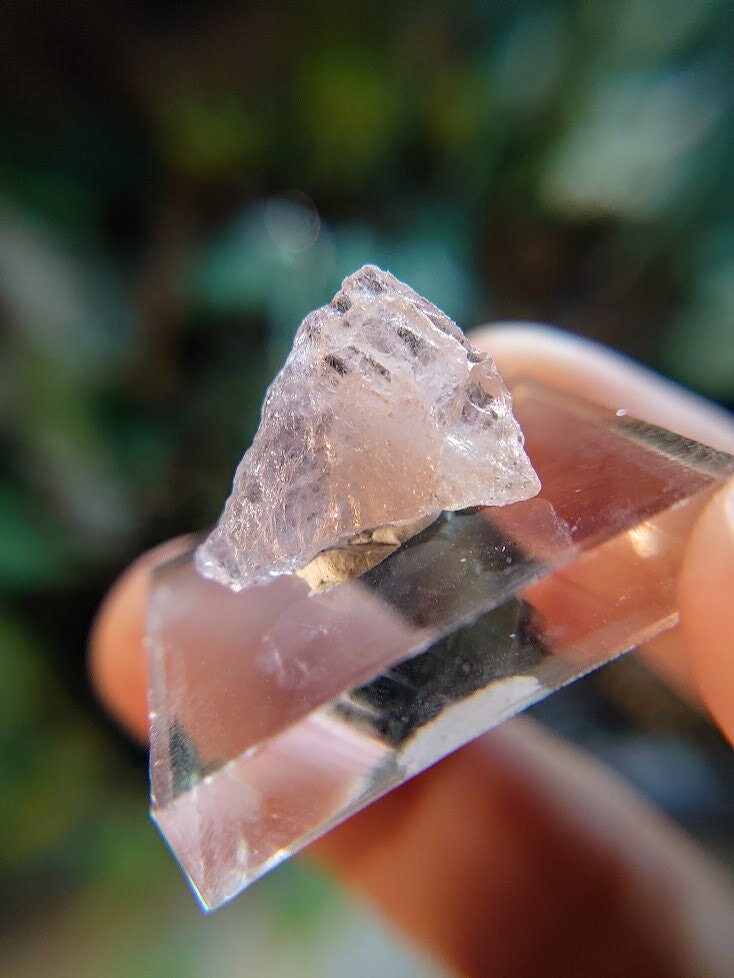 11.65ct Pink Mangano Axinite Gemstone Blade from Merelani Hills, Tanzania for Unique Collection / Rare Specimen / Small Sized