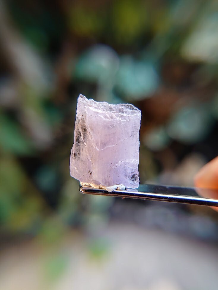 7.95ct Pink Mangano Axinite Gemstone Blade from Merelani Hills, Tanzania for Unique Collection / Rare Specimen / Small Sized