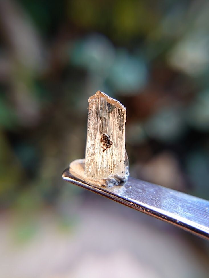 3.35ct Yellow Tanzanite Gemstone with Pyrite from Manyara Region, Tanzania for Crystal Healing / Meditation / Collection / Jewelry Crafting