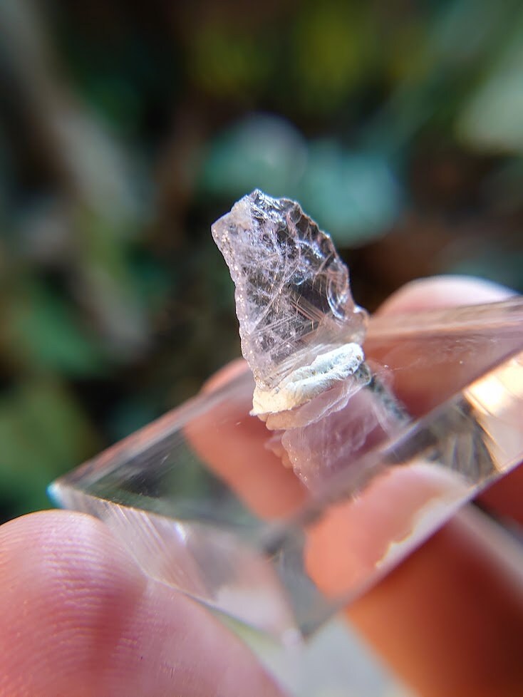 2.85ct Pink Mangano Axinite Gemstone Blade from Merelani Hills, Tanzania for Unique Collection / Rare Specimen / Small Sized