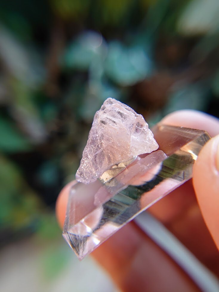 11.65ct Pink Mangano Axinite Gemstone Blade from Merelani Hills, Tanzania for Unique Collection / Rare Specimen / Small Sized