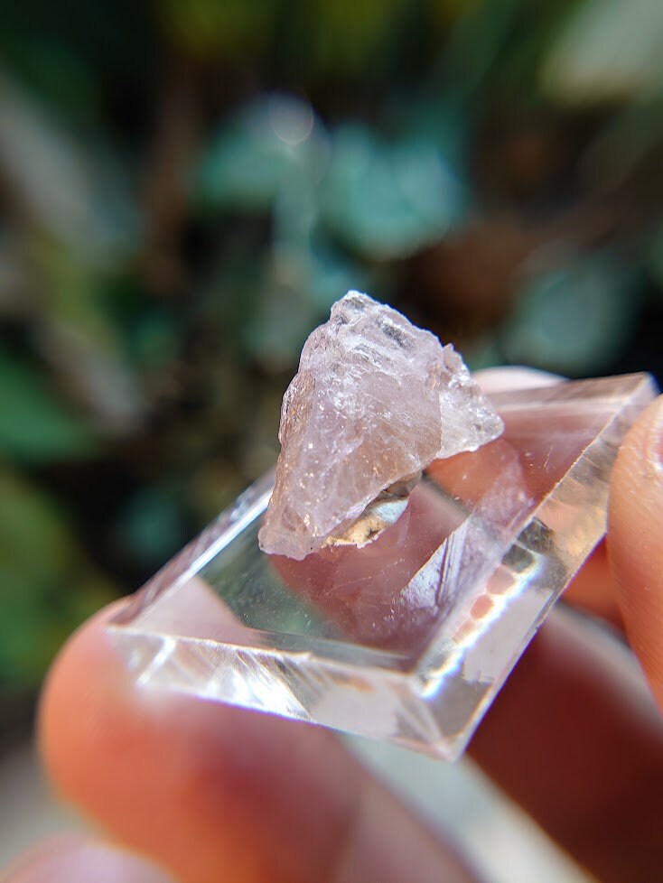 11.65ct Pink Mangano Axinite Gemstone Blade from Merelani Hills, Tanzania for Unique Collection / Rare Specimen / Small Sized