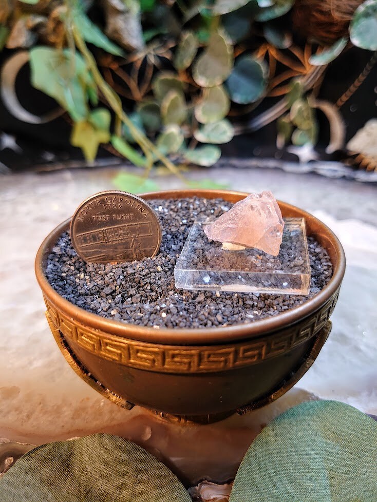 11.65ct Pink Mangano Axinite Gemstone Blade from Merelani Hills, Tanzania for Unique Collection / Rare Specimen / Small Sized