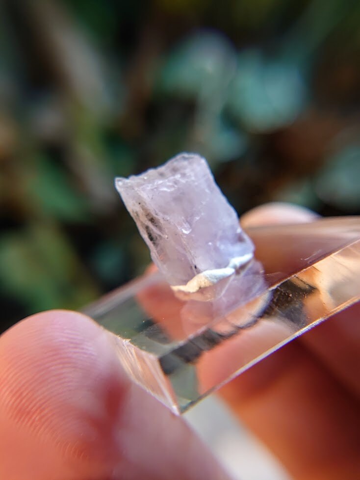 7.95ct Pink Mangano Axinite Gemstone Blade from Merelani Hills, Tanzania for Unique Collection / Rare Specimen / Small Sized