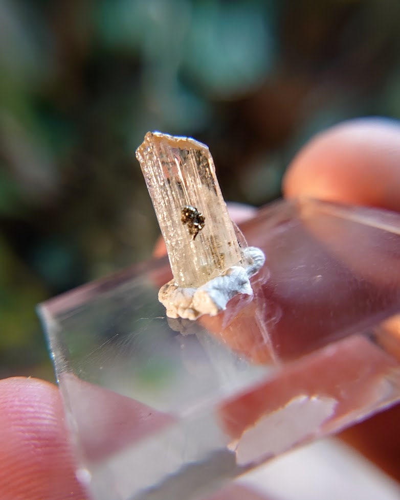 3.35ct Yellow Tanzanite Gemstone with Pyrite from Manyara Region, Tanzania for Crystal Healing / Meditation / Collection / Jewelry Crafting