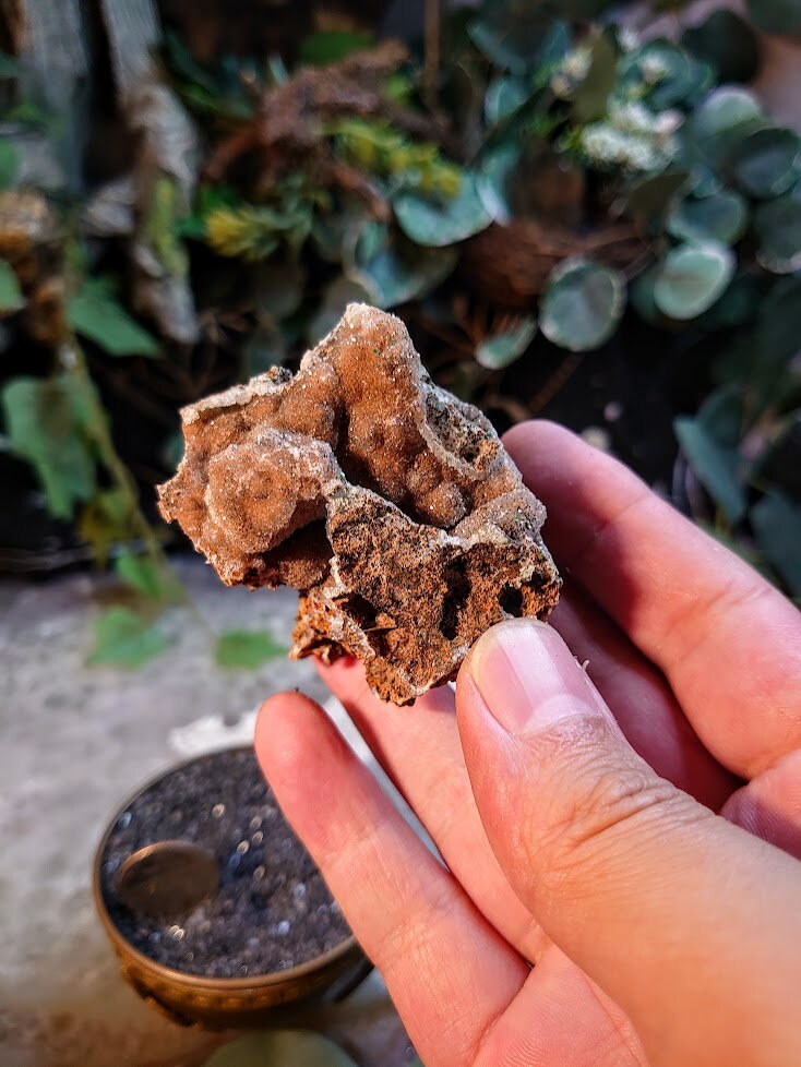 60.9g Natural Dolomite Druzy on Matrix for Home and Altar Decor / Energy Work / Crystal Healing / Collection / Gifting for Her & Him