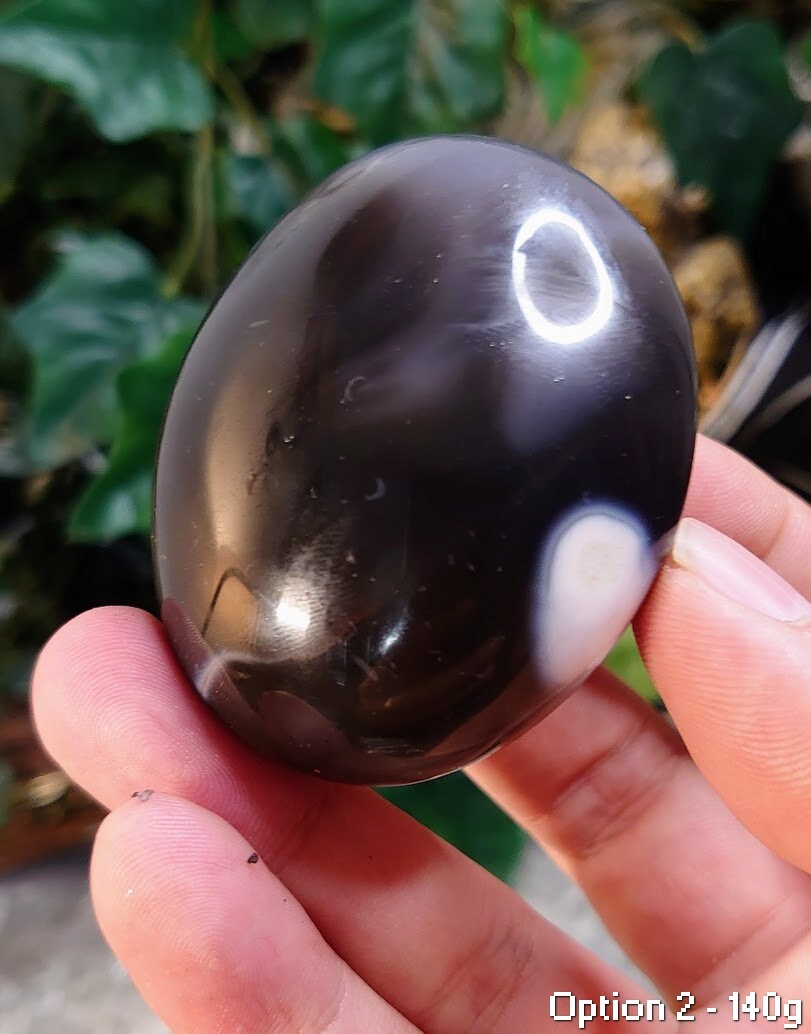 Orca Agate Palm Stones from Madagascar for Crystal Healing/ Select Your Palmstone / Reiki/ Meditation/ Crystal & Mineral Collectors