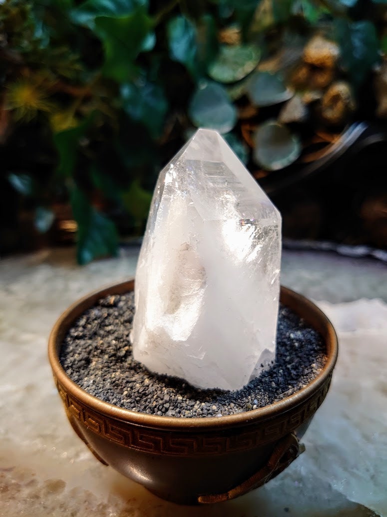 3" Colombian Natural Clear Quartz Point for Collection / Natural Clear Quartz / 144g / Crystal Grids/ Meditation / Reiki