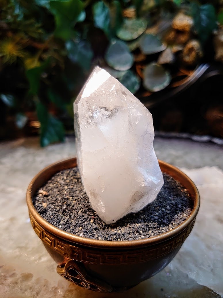 3" Colombian Natural Clear Quartz Point for Collection / Natural Clear Quartz / 144g / Crystal Grids/ Meditation / Reiki