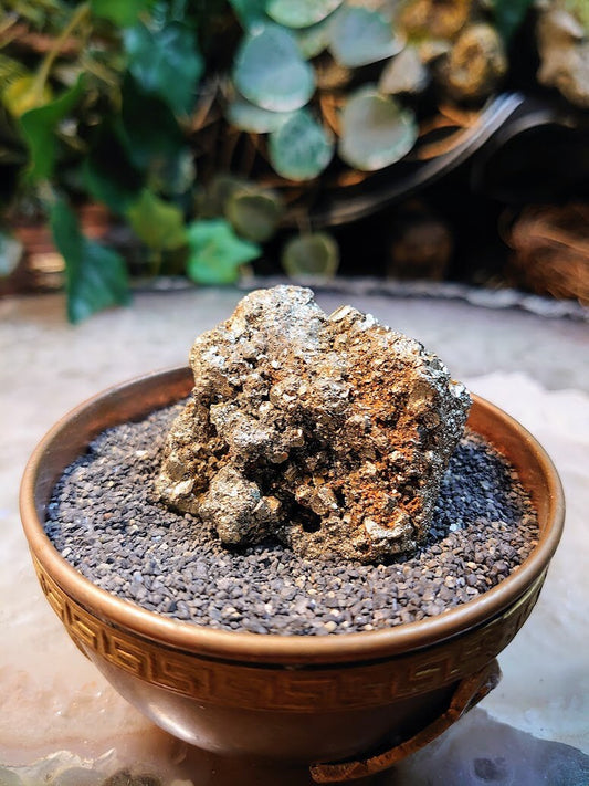 Pyrite "Fool's Gold" Sparkling Cluster from Huaron Mine, Peru, for Collection / 92g / Home and Altar Decor / Gifting