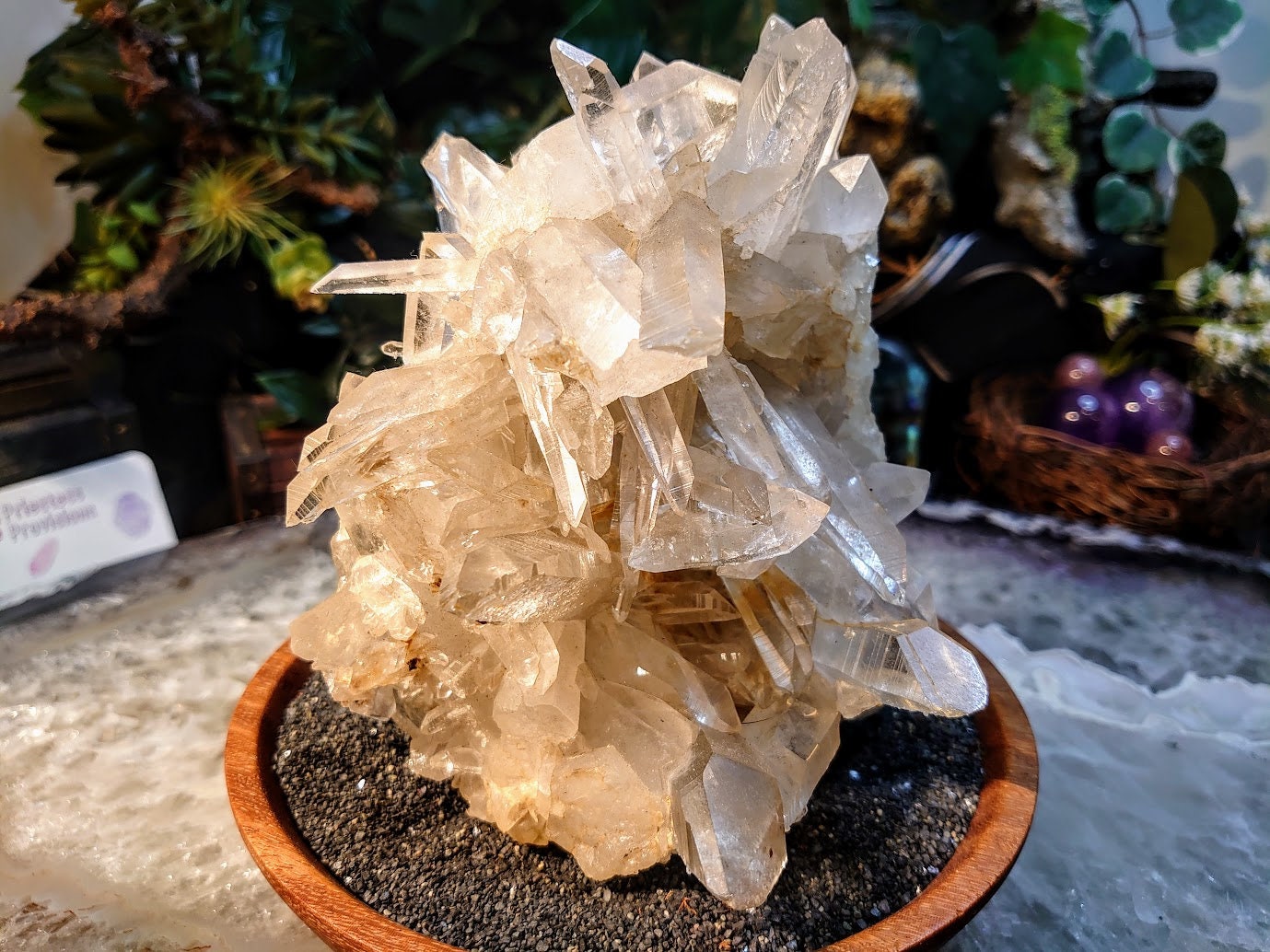 Beautiful Colombian Clear Quartz Cluster / 1,112g / Cabinet Specimen / Meditation / Home and Altar Decor