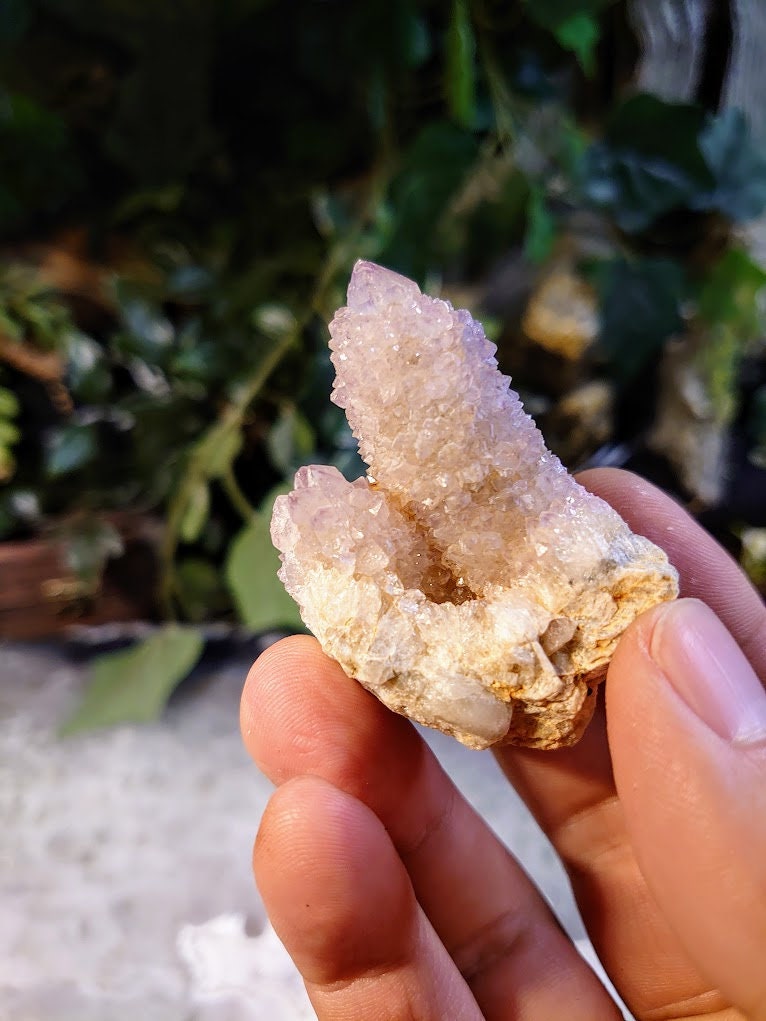 Spirit Quartz Cluster from South Africa / 47.93g / Cactus Quartz / Spirit Amethyst for Crystal Healing / Meditation/ Reiki / Gifting