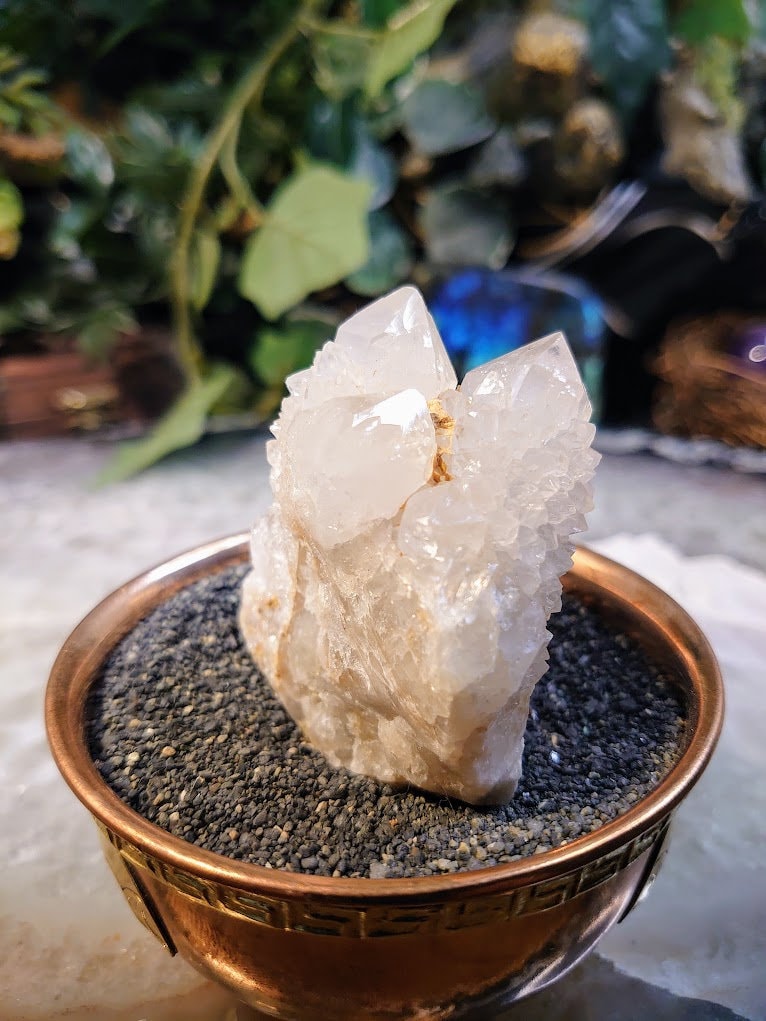 Fairy Quartz Cluster from Boekenhouthoek, South Africa / 88.70g / White Spirit Quartz / Natural / Crystal Healing / Gifting & Housewarming