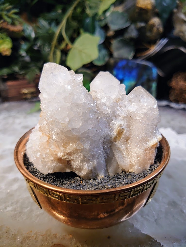 Fairy Quartz Cluster from Boekenhouthoek, South Africa / 172g / White Spirit Quartz / Natural / Crystal Healing / Gifting & Housewarming