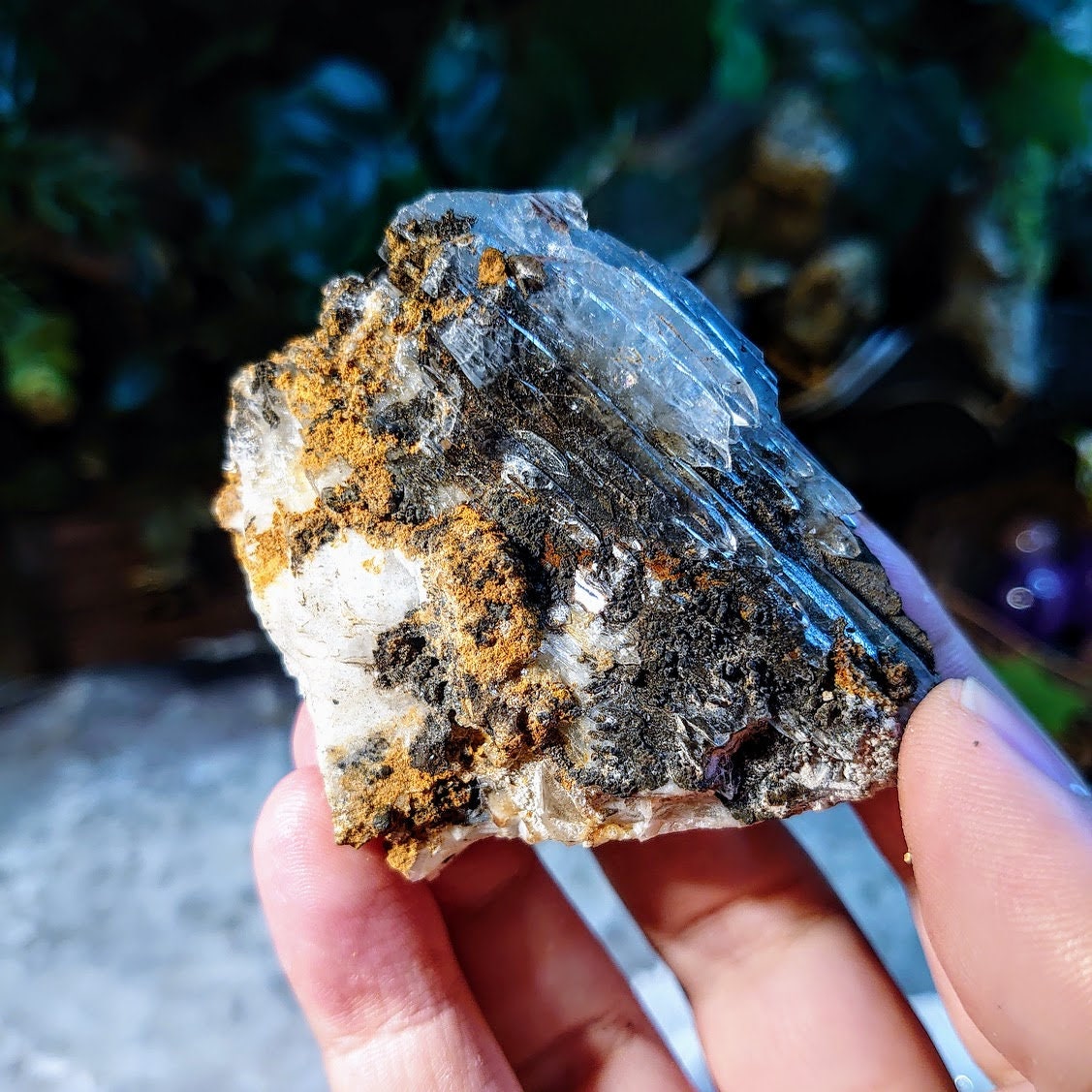 Blue Barite Crystal Cluster from Morocco for Home and Altar Decor / 173g / Collection / Crystal Healing