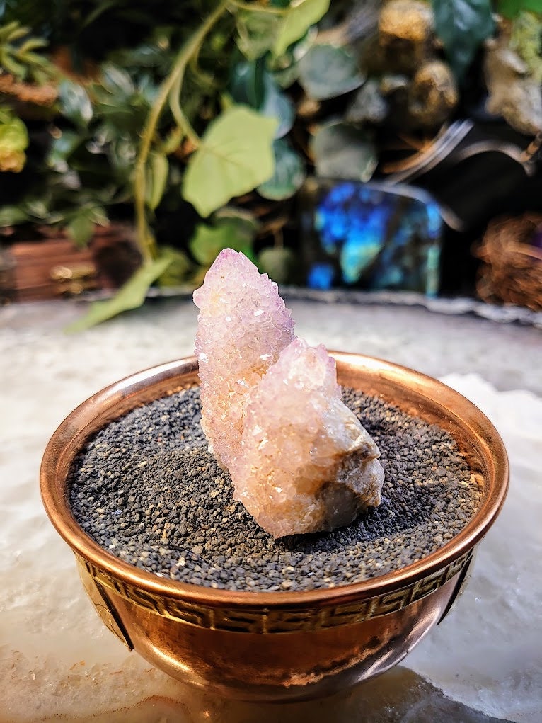 Spirit Quartz Cluster from South Africa / 47.93g / Cactus Quartz / Spirit Amethyst for Crystal Healing / Meditation/ Reiki / Gifting