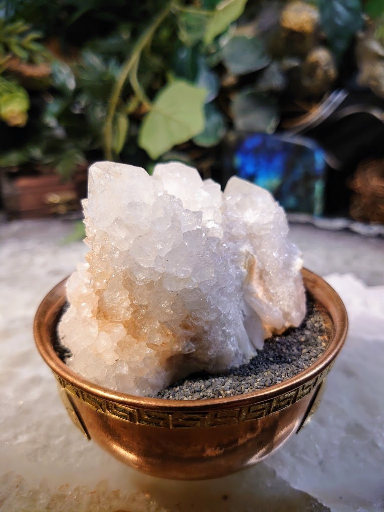 Fairy Quartz Cluster from Boekenhouthoek, South Africa / 172g / White Spirit Quartz / Natural / Crystal Healing / Gifting & Housewarming