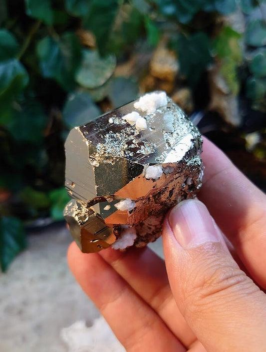 Beautiful Pyrite "Fool's Gold" Cluster with Quartz from Huanzala Mine, Peru, for Collection / 226g / Home and Altar Decor / Gifting