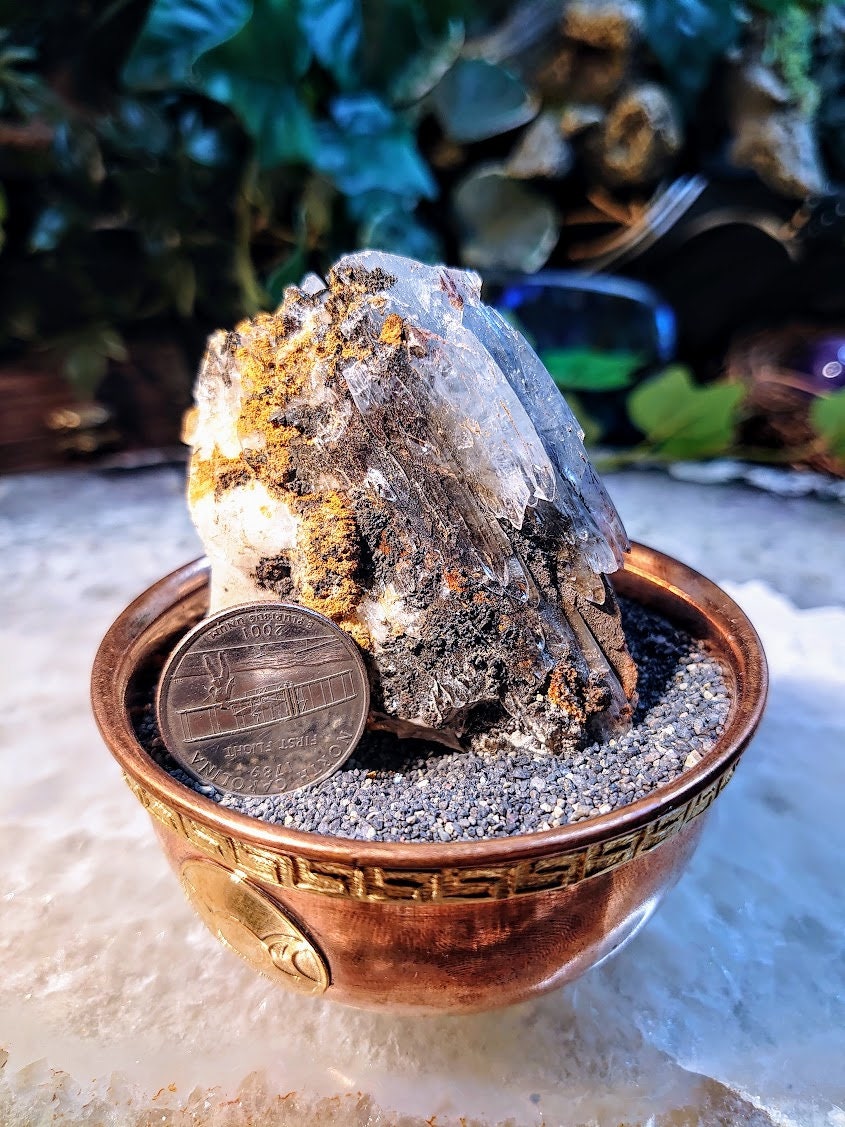 Blue Barite Crystal Cluster from Morocco for Home and Altar Decor / 173g / Collection / Crystal Healing