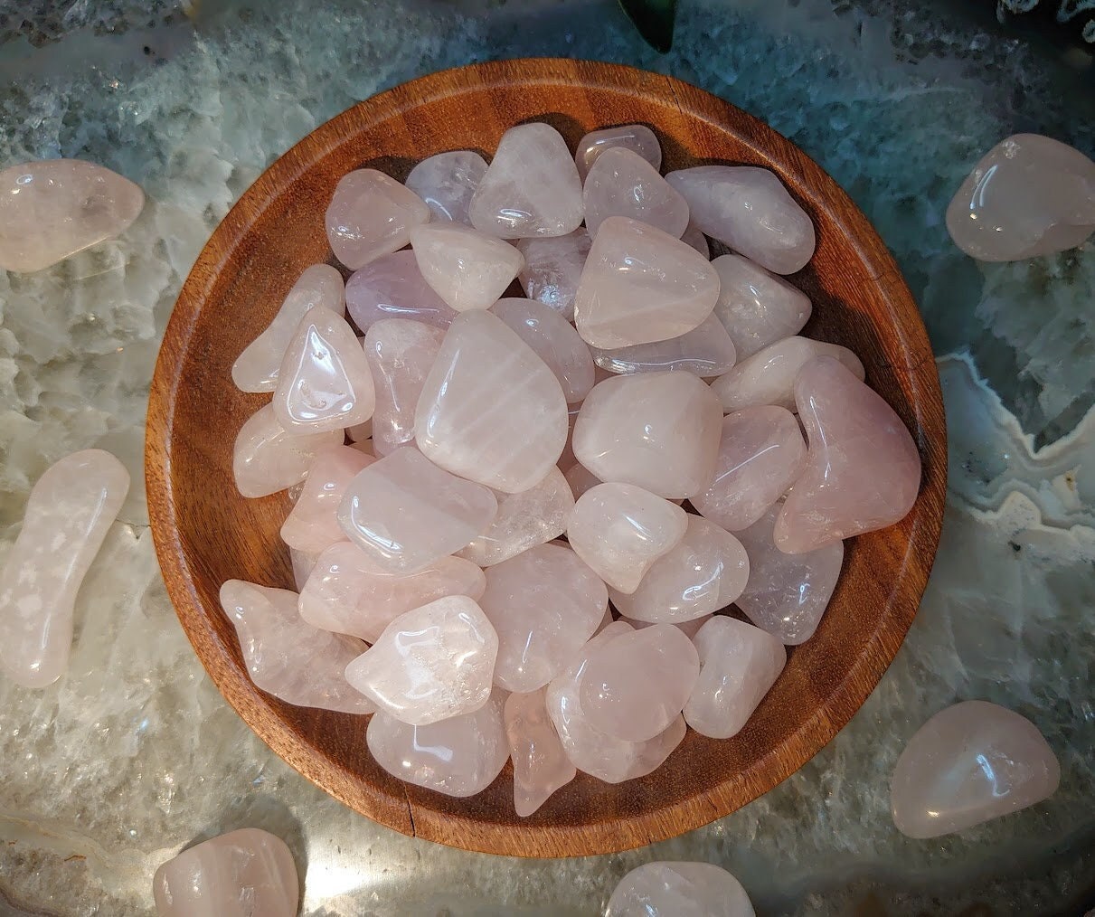 Polished Rose Quartz Tumbled Stones for Crystal Healing/ Reiki/ Meditation/ Crystal & Mineral Collectors