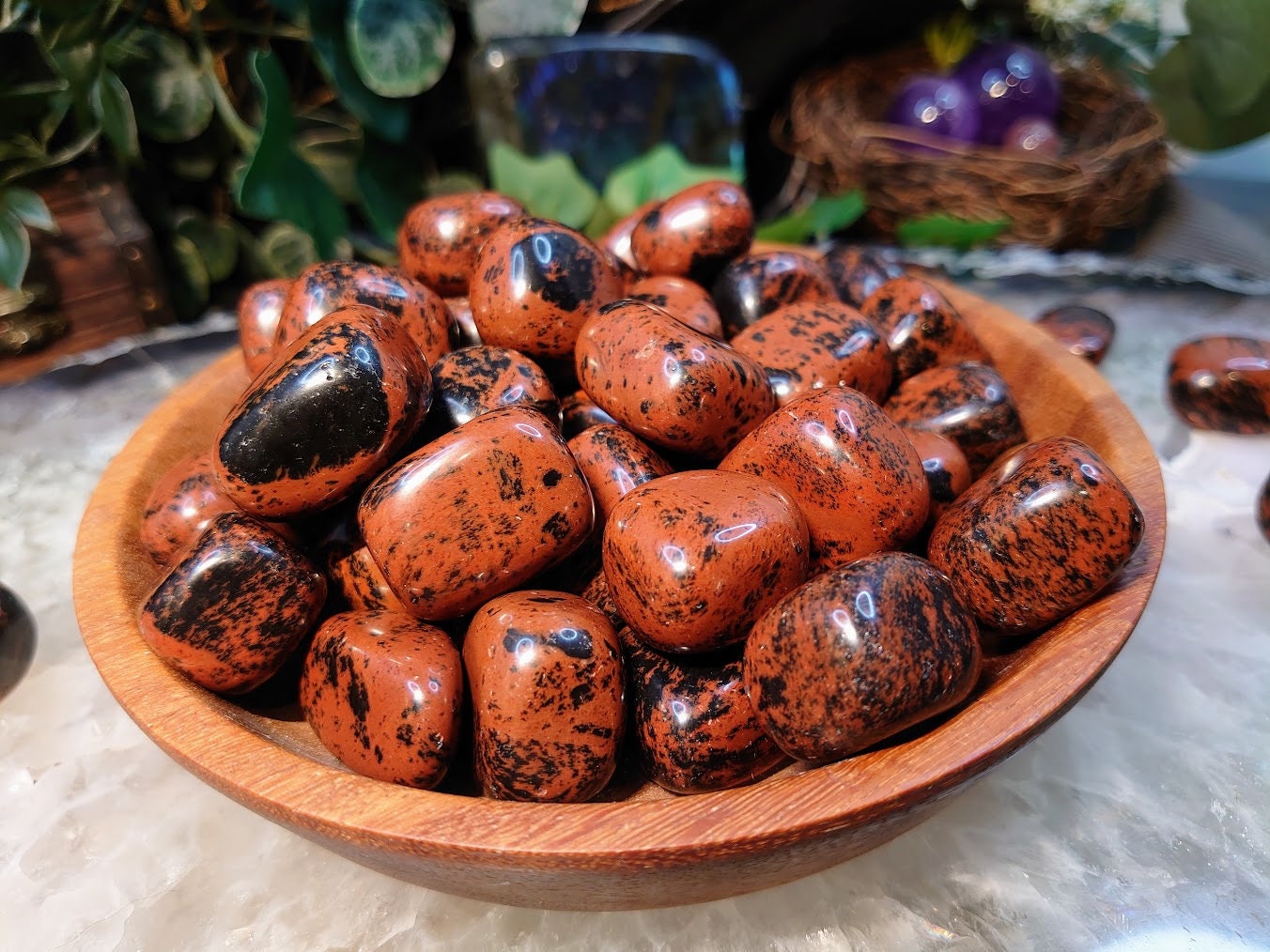 Mahogany Obsidian Tumbled Stones from Brazil for Crystal Healing/ Reiki/ Meditation/ Crystal & Mineral Collectors