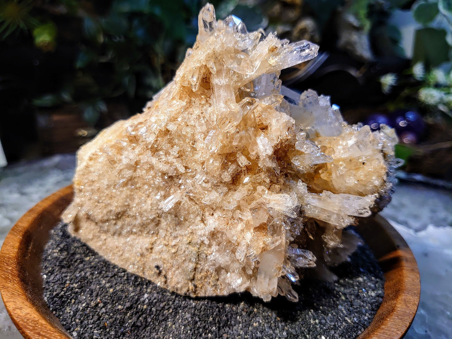 Amazing Colombian Clear Quartz/Citrine Cluster / 484g / Magical Dragon Slaying Powers / Meditation / Home & Altar Decor / Small Cabinet