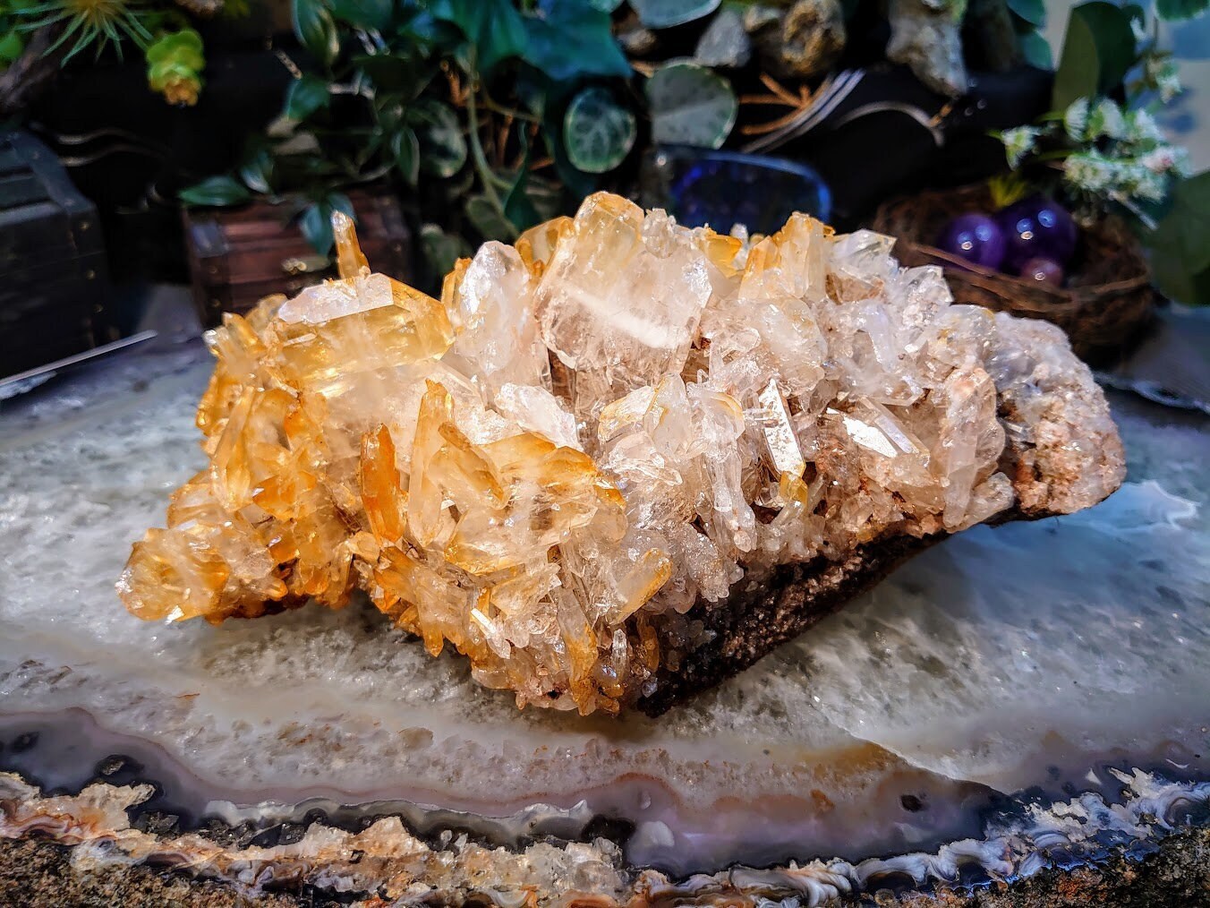 Exceptional Large Halloysite Tabular Faden Quartz Cluster from Colombia / Natural / 2,130g / Mango Quartz / Collection