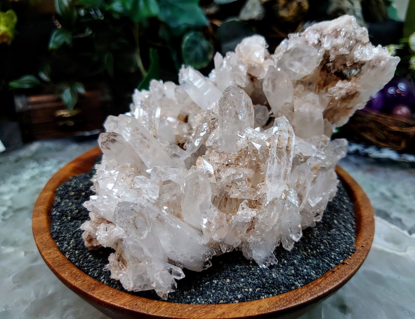 Magnificent Colombian Clear Quartz Cluster / 750g / Magical Dragon Slaying Powers / Meditation / Home & Altar Decor / Small Cabinet