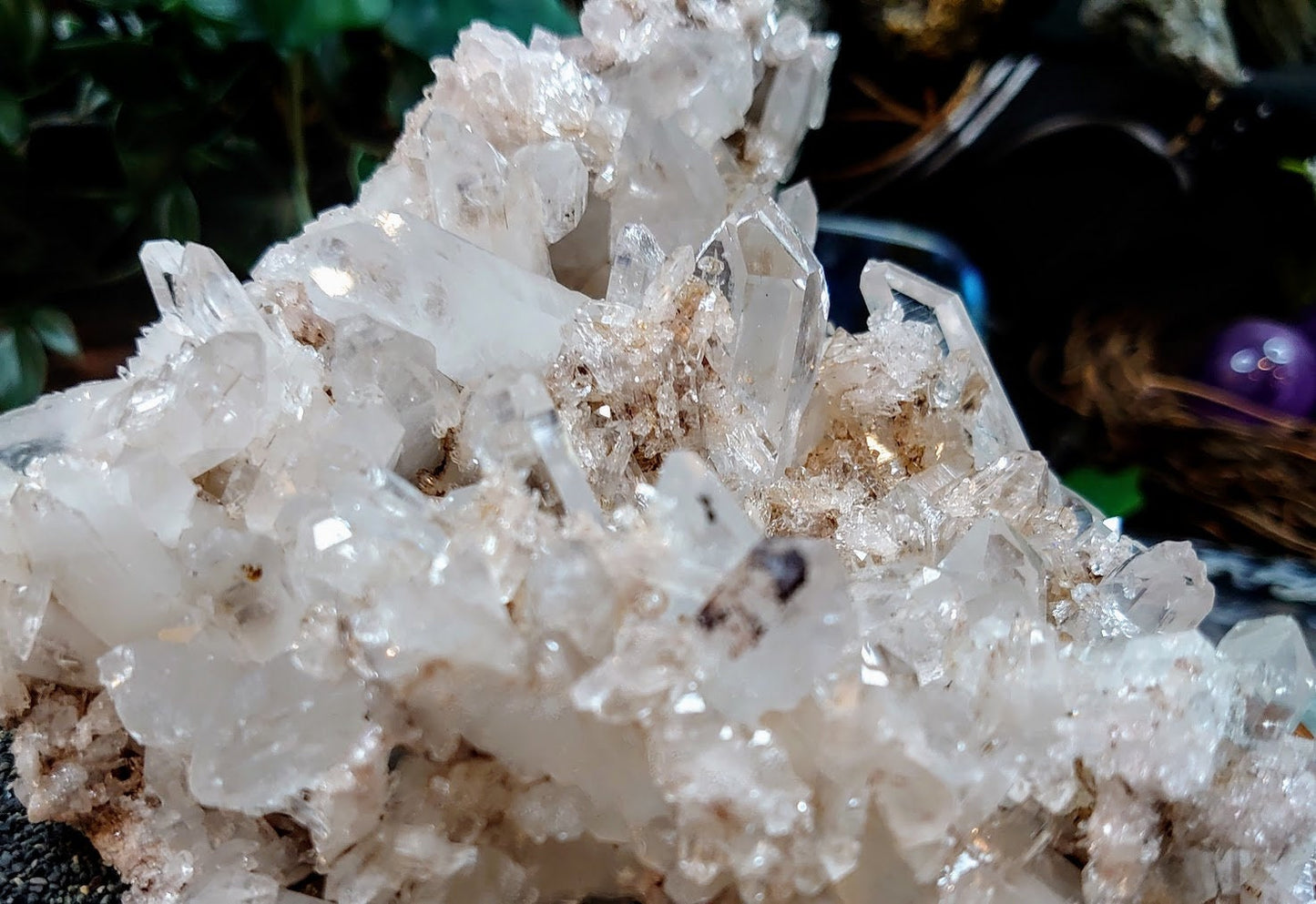 Magnificent Colombian Clear Quartz Cluster / 750g / Magical Dragon Slaying Powers / Meditation / Home & Altar Decor / Small Cabinet