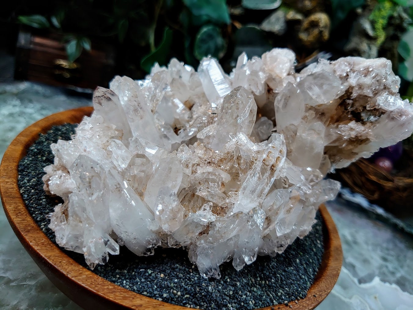 Magnificent Colombian Clear Quartz Cluster / 750g / Magical Dragon Slaying Powers / Meditation / Home & Altar Decor / Small Cabinet