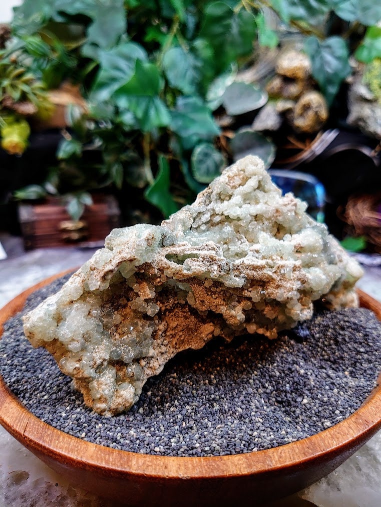 Botryoidal Prehnite Cluster From New Jersey, USA / 184g / Small Cabinet Specimen / for Desk Decor / Old Stock / Collection