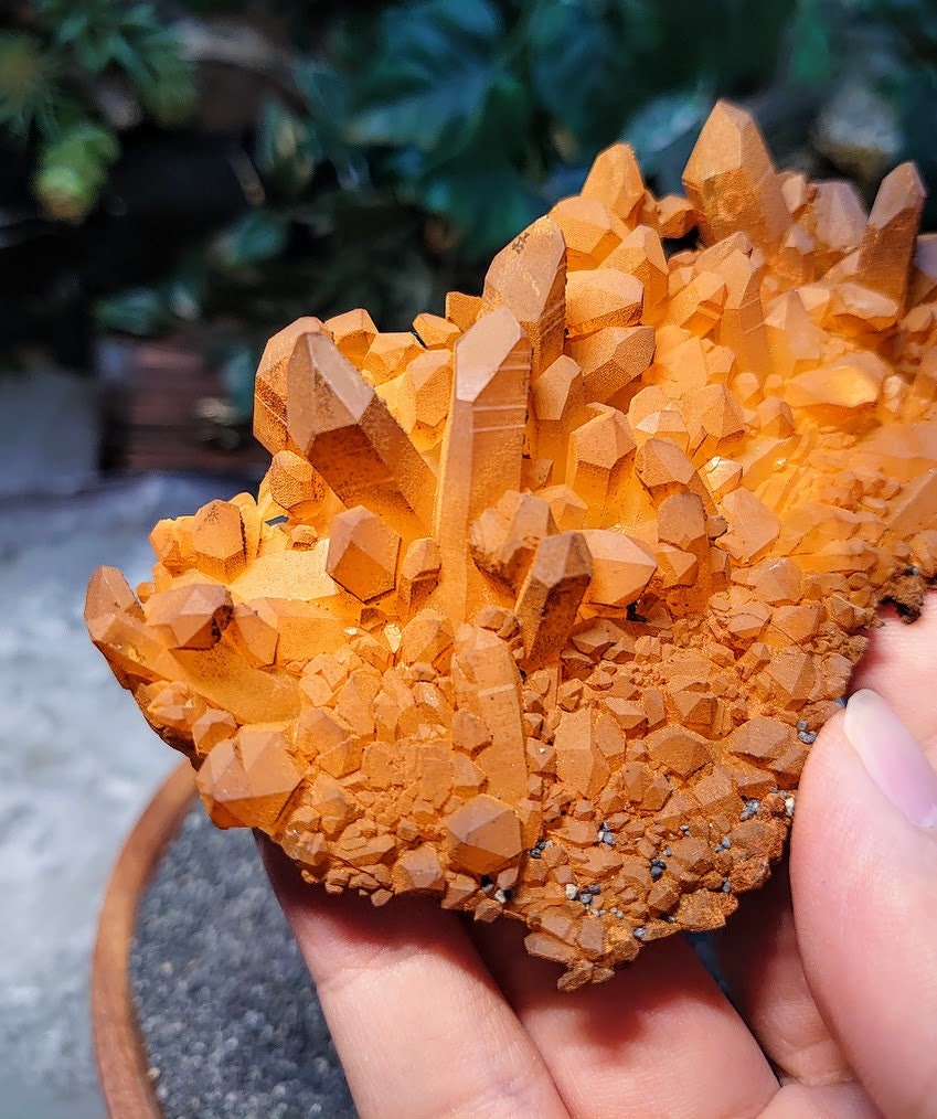 Awesome Arkansas Tangerine Quartz Cluster from United States for Crystal Healing / 118.49g / Meditation / Collection