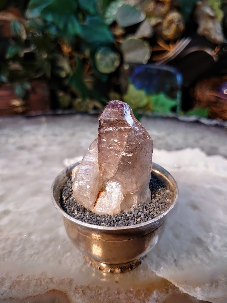 Self Standing Shangaan Amethyst Cluster with Hematite Inclusions from Zimbabwe for Collection / 36.26g / Meditation/ Miniature Class