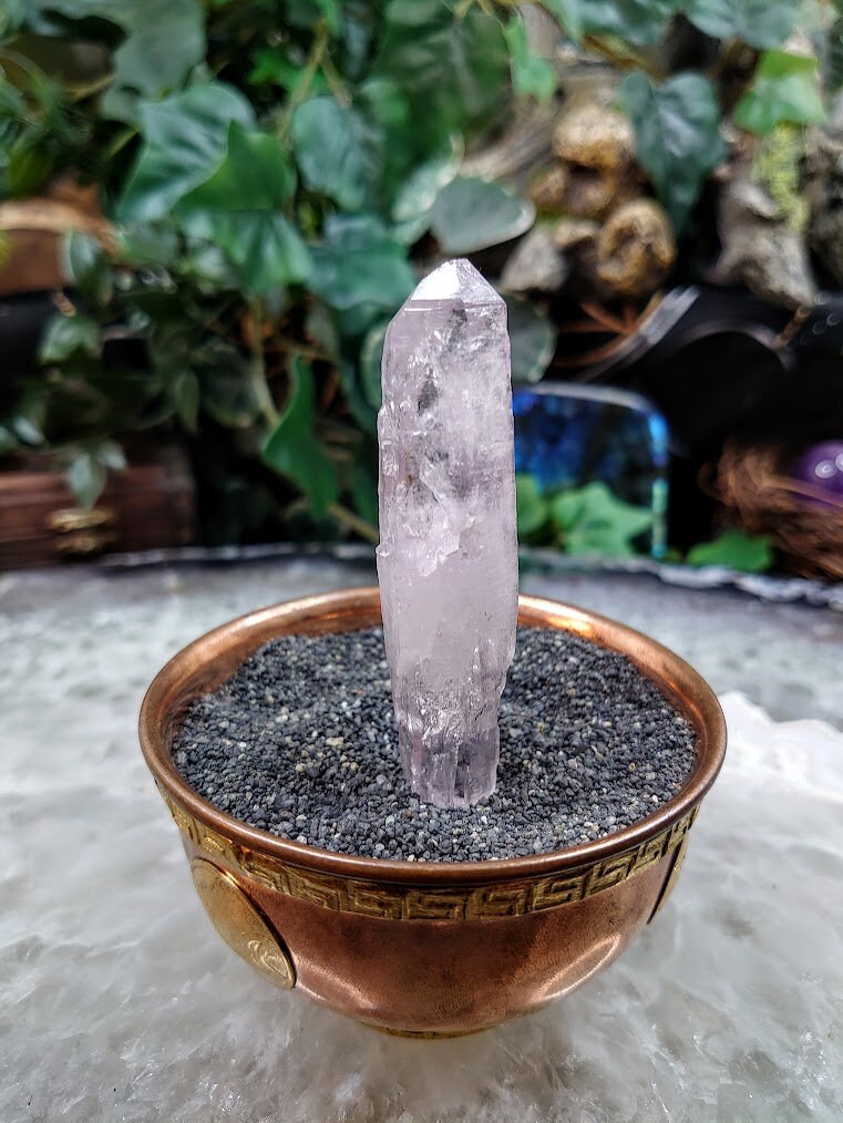 3 1/4" Self Healed Double Terminated Vera Cruz Amethyst Point from Mexico for Crystal Healing / 31.26g / Meditation / Energy Work