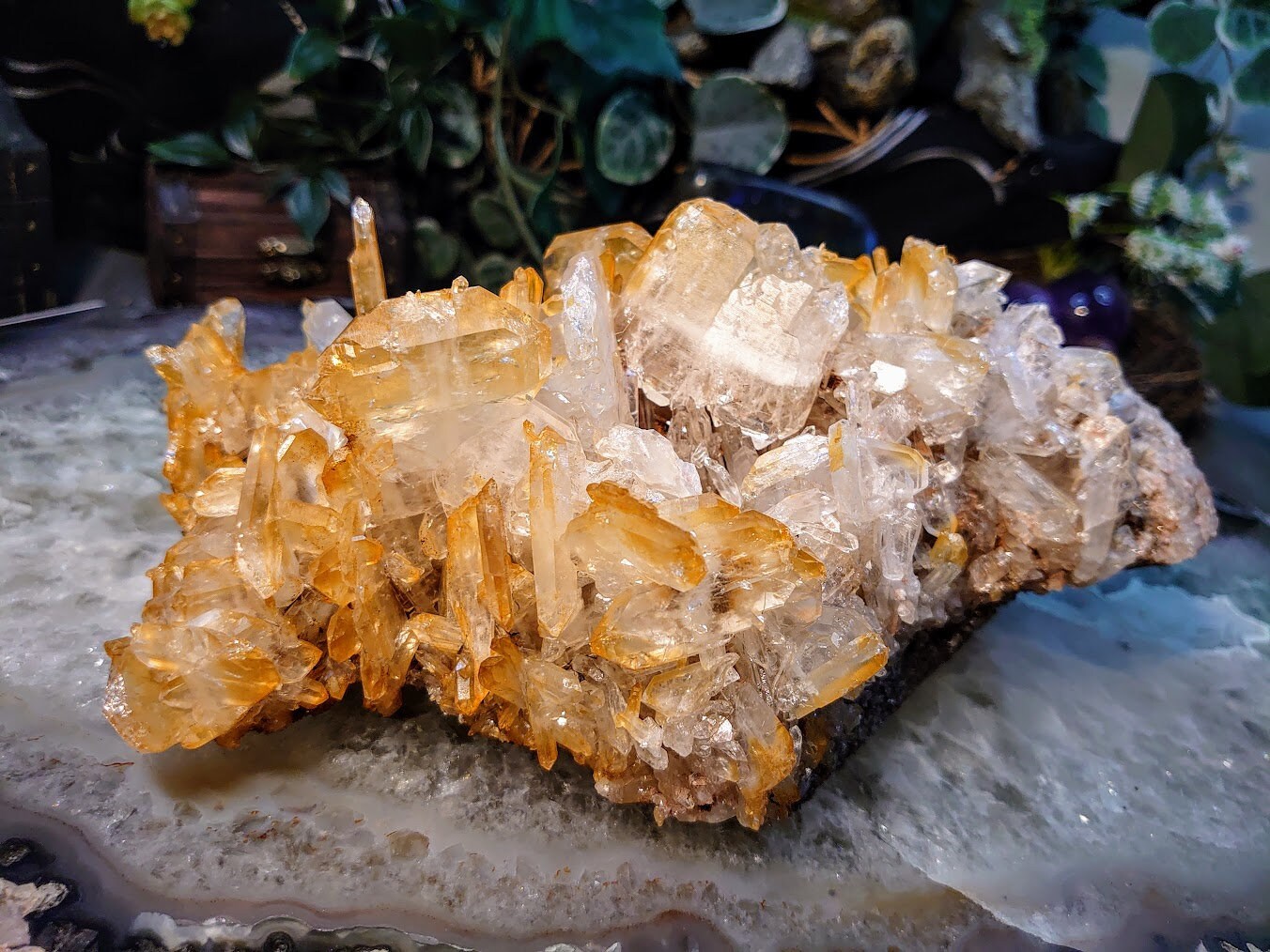 Exceptional Large Halloysite Tabular Faden Quartz Cluster from Colombia / Natural / 2,130g / Mango Quartz / Collection