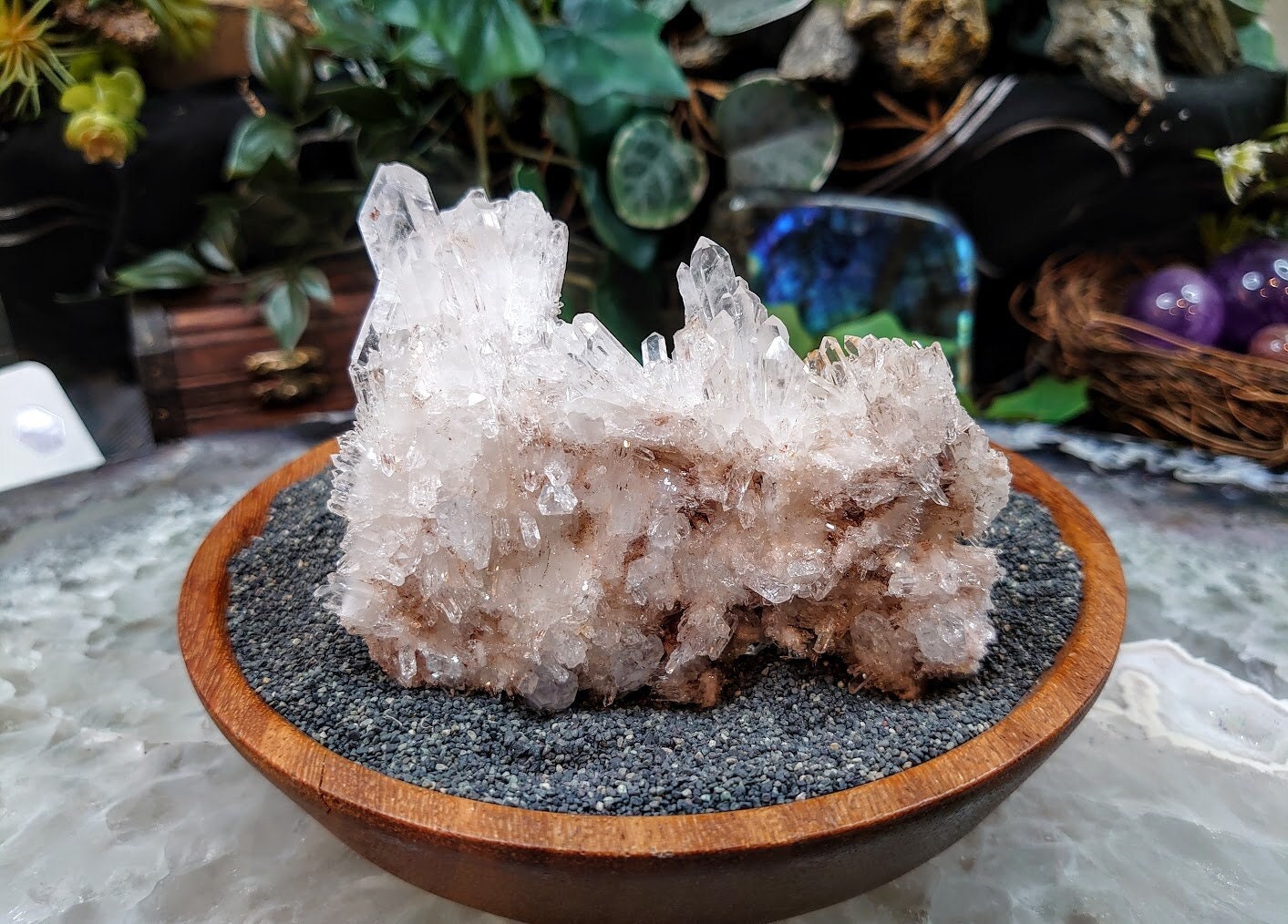 Natural Colombian Clear Quartz Cluster / 178g / for Crystal Healing / Home and Altar Decor / Small Cabinet Size