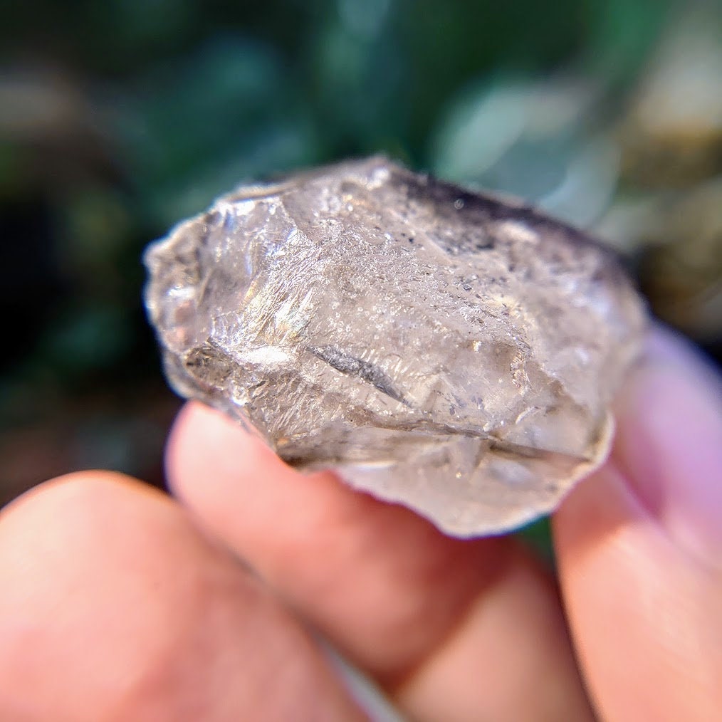 Smoky Quartz Cluster with Goethite from Espírito Santos, Brazil for Collection / 31.83g / Meditation/ Super Seven Locality