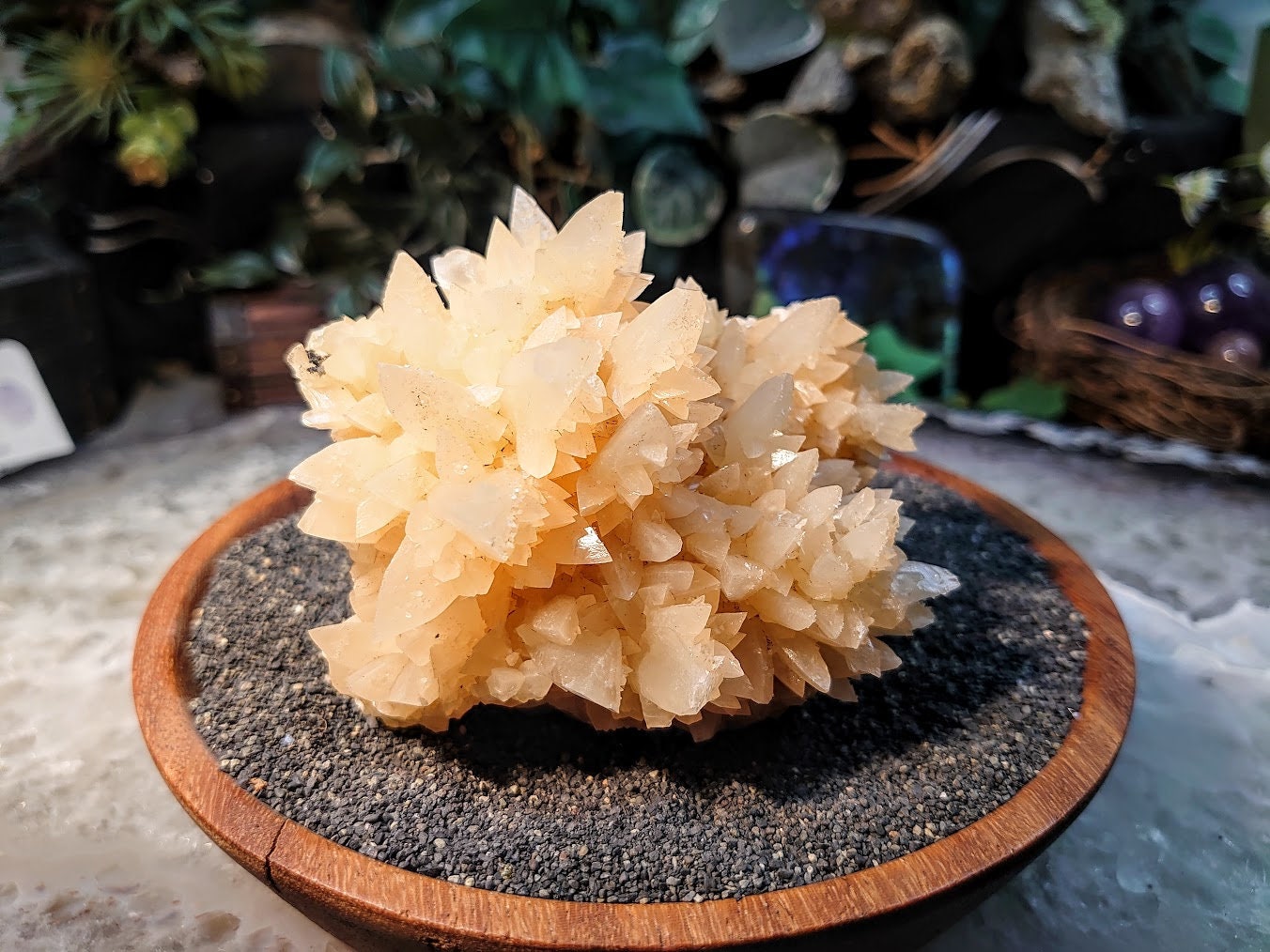 Amazing Dogtooth Orange Calcite Cluster from Andalusia, Spain for Collection / 307g / Home and Altar Decor / Small Cabinet Class