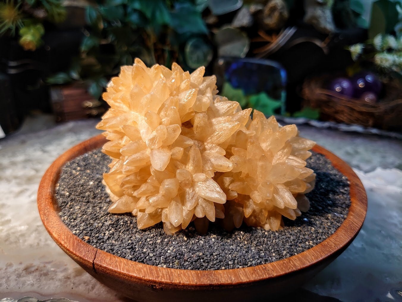 Natural Dogtooth Orange Calcite Cluster from Baluchistan, Pakistan for Collection / 280g / Home and Altar Decor / Small Cabinet Class