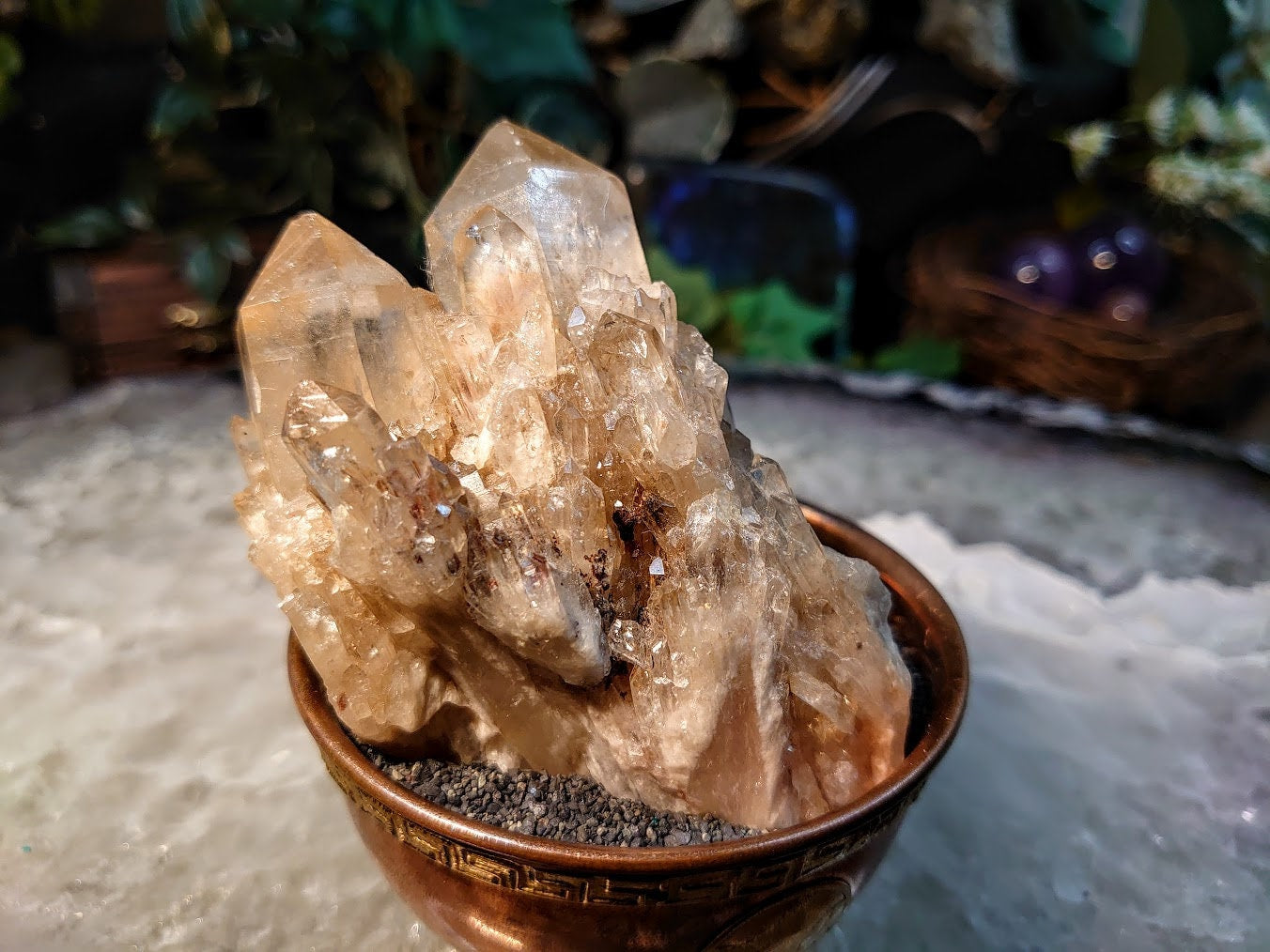 Natural Kundalini Congo Citrine Cluster for Altar and Home Decor / 254g / Energy Work / Crystal Healing / Reiki