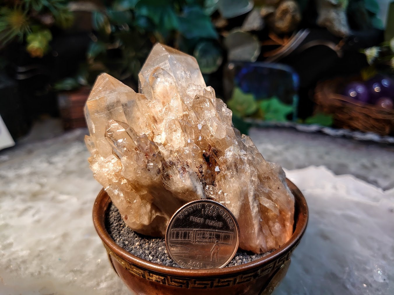 Natural Kundalini Congo Citrine Cluster for Altar and Home Decor / 254g / Energy Work / Crystal Healing / Reiki