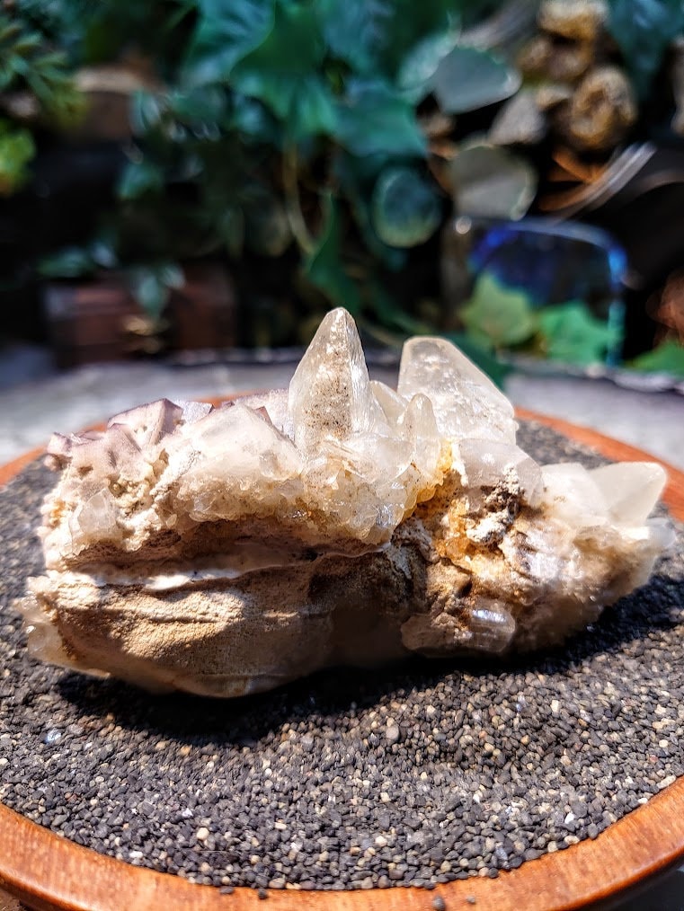 Dogtooth Calcite Cluster with Purple Fluorite and Quartz Druzy from Baluchistan Province, Pakistan / 182g / Collection