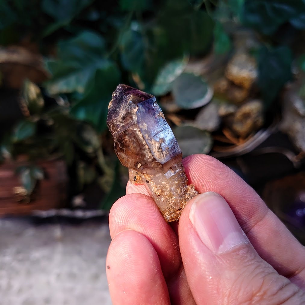 Shangaan Smoky Amethyst Scepter with Self Healing from Zimbabwe for Collection / 11.60g / Meditation/ Miniature Class