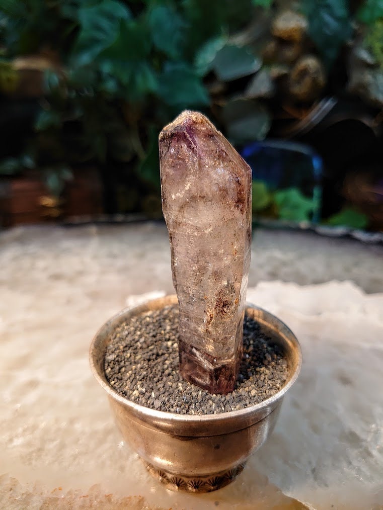 3" Double Terminated Shangaan Amethyst Scepter from Zimbabwe for Collection / 43.51g / Meditation/ Miniature Class / Light Purple